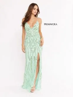 Primavera 3958 Strappy Back Beaded Prom Dress -Outlet Prom Dresses Store S23 PR 3958 03 529x705