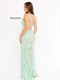 Primavera 3958 Strappy Back Beaded Prom Dress -Outlet Prom Dresses Store S23 PR 3958 04 529x705
