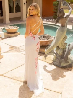 Primavera 3964 Beaded One Shoulder Prom Dress -Outlet Prom Dresses Store S23 PR 3964 04 529x705