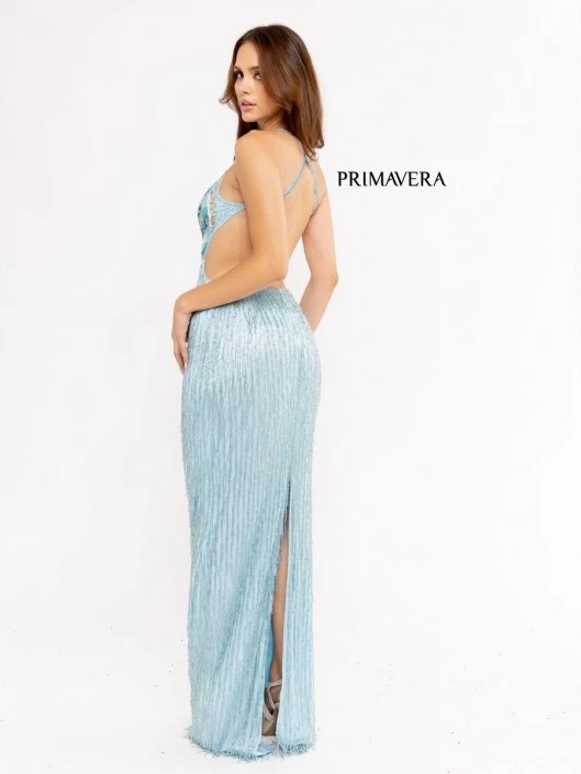 Primavera 3966 Backless Beaded Butterfly Prom Dress 4 Primavera 3966 Backless Beaded Butterfly Prom Dress - Image 2