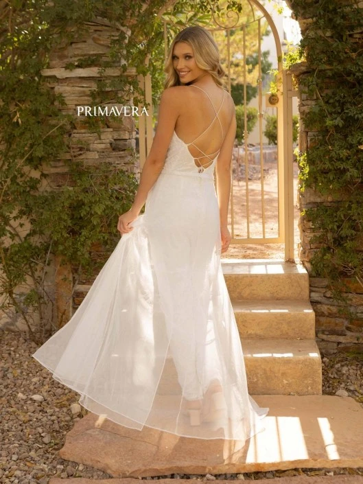 Primavera 3973 Jumpsuit With Removable Sheer Overskirt 4 Primavera 3973 Jumpsuit With Removable Sheer Overskirt - Image 2
