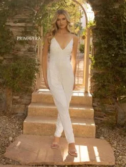 Primavera 3973 Jumpsuit With Removable Sheer Overskirt 9 Primavera 3973 Jumpsuit With Removable Sheer Overskirt -Outlet Prom Dresses Store S23 PR 3973 03 529x705