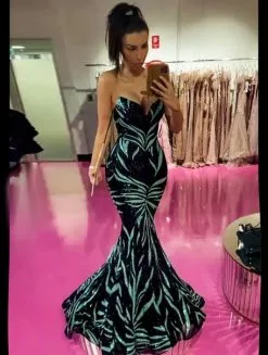 Portia & Scarlett Portia And Scarlett PS22538 Sparkling Sequin Prom Dress -Outlet Prom Dresses Store S23 PS PS22538 03 532x705