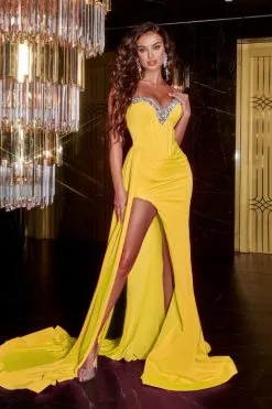 Portia & Scarlett Portia And Scarlett PS23188 Jewel Neck Side Drape Gown 10 Portia & Scarlett Portia And Scarlett PS23188 Jewel Neck Side Drape Gown -Outlet Prom Dresses Store S23 PS PS23188 04 470x705