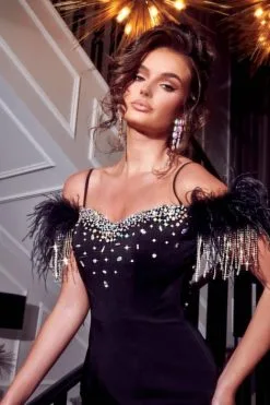 Portia & Scarlett Portia And Scarlett PS23323 Sparkling Off Shoulder Gown 11 Portia & Scarlett Portia And Scarlett PS23323 Sparkling Off Shoulder Gown -Outlet Prom Dresses Store S23 PS PS23323 05 470x705