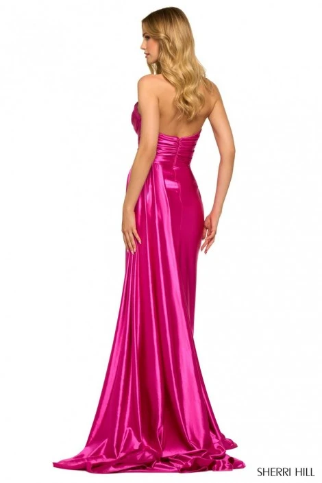 Sherri Hill 55230 Sleek Ruched Prom Gown 4 Sherri Hill 55230 Sleek Ruched Prom Gown - Image 2