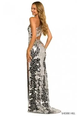 Sherri Hill 55383 Cut Glass One Shoulder Gown -Outlet Prom Dresses Store S23 SH 55383 02 470x705