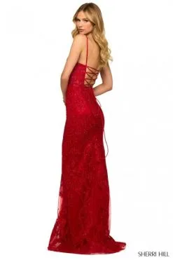 Sherri Hill 55395 Flattering Sequin Lace Prom Gown -Outlet Prom Dresses Store S23 SH 55395 02 470x705