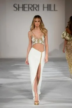 Sherri Hill 55409 Butterfly 2 Piece Beaded Gown 11 Sherri Hill 55409 Butterfly 2 Piece Beaded Gown -Outlet Prom Dresses Store S23 SH 55409 05 470x705