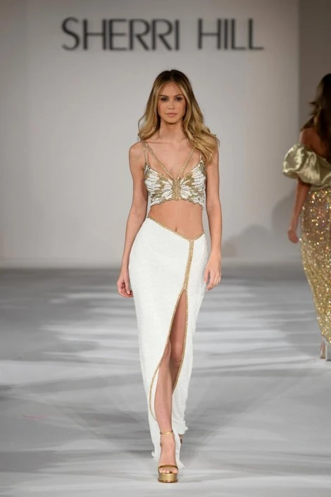 Sherri Hill 55409 Butterfly 2 Piece Beaded Gown 7 Sherri Hill 55409 Butterfly 2 Piece Beaded Gown - Image 5