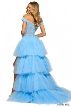 Sherri Hill 55420 High Low Tiered Ruffle Prom Gown -Outlet Prom Dresses Store S23 SH 55420 02 470x705