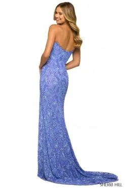 Sherri Hill 55448 Strapless Beaded High Slit Gown -Outlet Prom Dresses Store S23 SH 55448 02 470x705