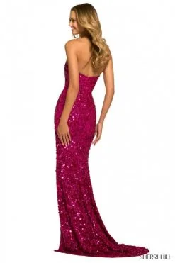 Sherri Hill 55540 Sequin Gown With High Hip Slit -Outlet Prom Dresses Store S23 SH 55540 02 470x705