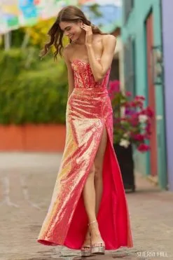Sherri Hill 55592 Sparkling High Slit Prom Dress -Outlet Prom Dresses Store S23 SH 55592 04 470x705