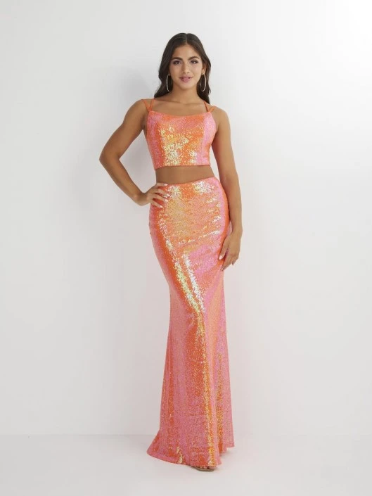 Studio 17 12886 Sequin 2 Piece Prom Dress 6 Studio 17 12886 Sequin 2 Piece Prom Dress - Image 4