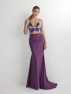 Studio 17 12892 Butterfly Sequin 2 Piece Prom Dress 8 Studio 17 12892 Butterfly Sequin 2 Piece Prom Dress -Outlet Prom Dresses Store S23 ST 12892 03 529x705