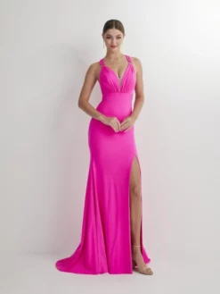 Studio 17 12897 Plunging V Stretch Prom Dress -Outlet Prom Dresses Store S23 ST 12897 04 529x705