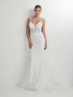 Studio 17 12904 Allover Lace Corset Prom Dress 7 Studio 17 12904 Allover Lace Corset Prom Dress -Outlet Prom Dresses Store S23 ST 12904 03 529x705