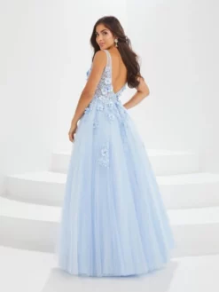 Christina Wu Prom Tiffany Designs 16031 Floral 3D Lace Prom Dress -Outlet Prom Dresses Store S23 TDCW 16031 02 529x705
