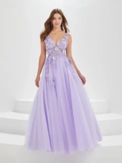 Christina Wu Prom Tiffany Designs 16031 Floral 3D Lace Prom Dress -Outlet Prom Dresses Store S23 TDCW 16031 03 529x705