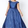 Sydney's Closet Sydneys Closet SC7292 Plus Size Brocade Prom Dress