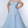 Sydney's Closet Sydneys Closet SC7351 Its A Breeze Plus Size Gown -Outlet Prom Dresses Store SC7351 Sydneys Closet Plus Size Gown S23 470x705